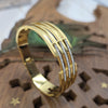 Modern Gold-Tone Bangle Kada Bracelet