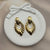 Gold-toned clip-on earrings