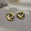 Gold-toned stud earrings