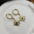 Compass Star Hoop Earrings