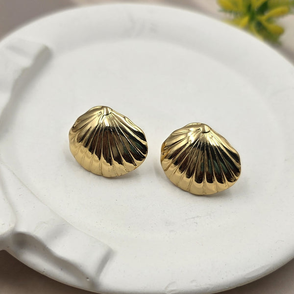 Gold-toned stud earrings