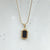 Gold and Black Pendant Necklace