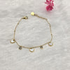 Elegant Gold-Tone Charm Bracelet