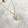 Elegant Floral Locket Necklace