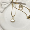 Gold-tone pendant necklace