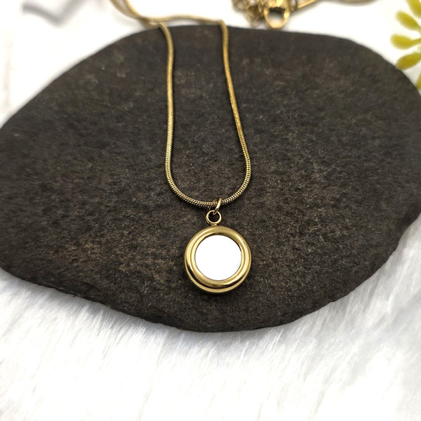 Gold-Toned Pendant Necklace