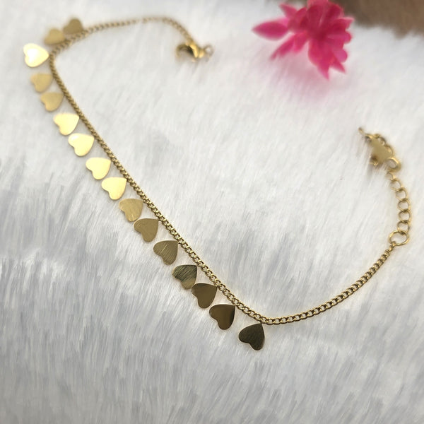 Gold-toned chain bracelet or anklet