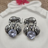 Elephant tone drop earrings.