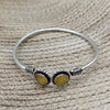 Open-cuff bangle bracelet