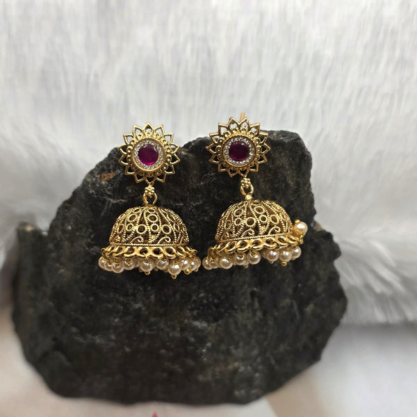 Traditional Indian Jhumka earrings. PREMIUM