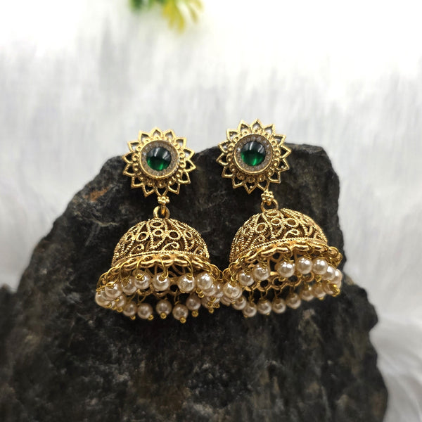 Traditional Indian Jhumka earrings. PREMIUM