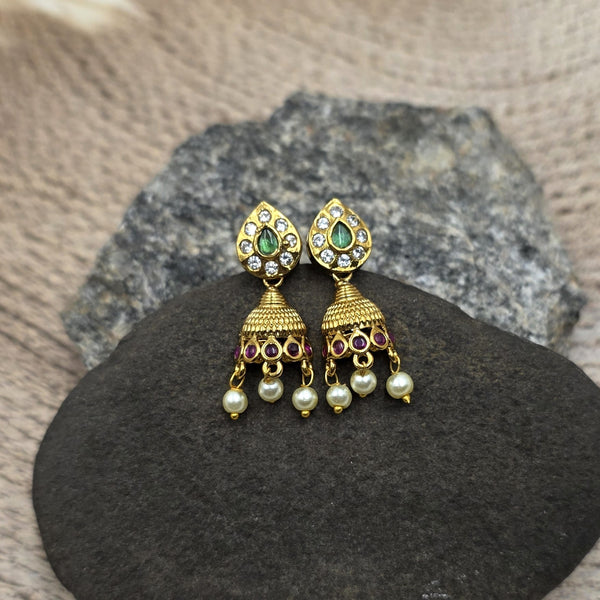 Gold-toned Jhumka