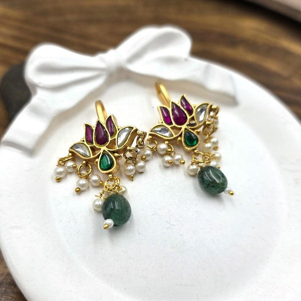 Traditional Kundan-Style Earrings