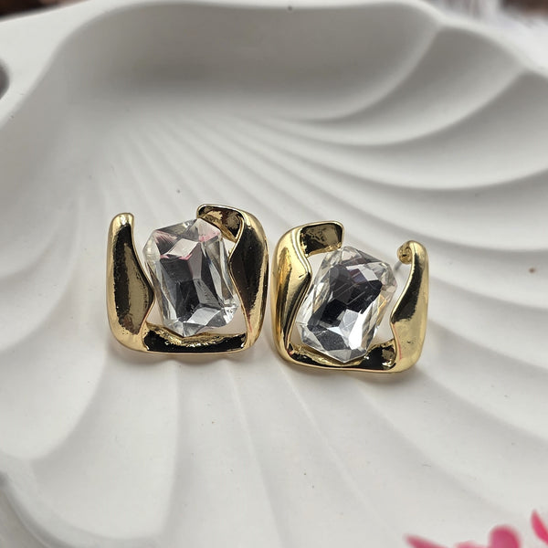 Elegant Gold-Tone Statement Earrings