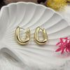Statement Gold-Tone Hoop Earrings