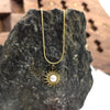 Gold-toned pendant necklace