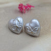 Butterfly Heart Stud Earrings