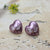 Butterfly Heart Stud Earrings