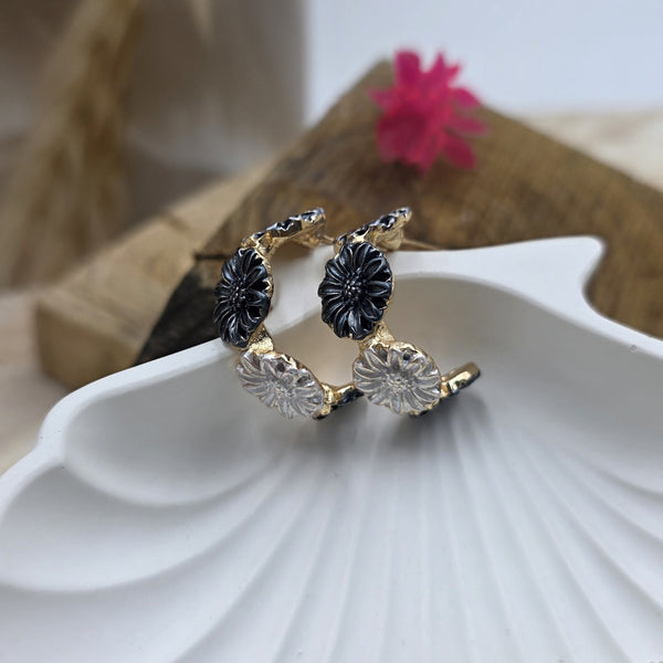 Daisy Delight Hoop Earrings