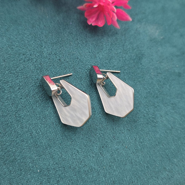 shield-shaped earrings: