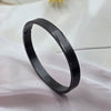Matte black cuff bracelet