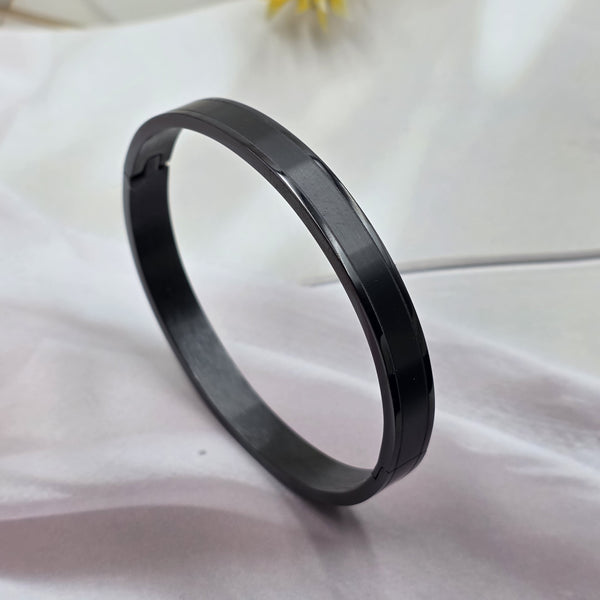 Matte black cuff bracelet