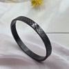 Sleek Black Bangle Bracelet