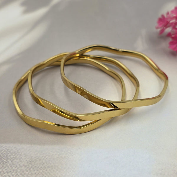Three sleek, modern bangles