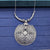 oxidized silver or silver-toned metal necklace