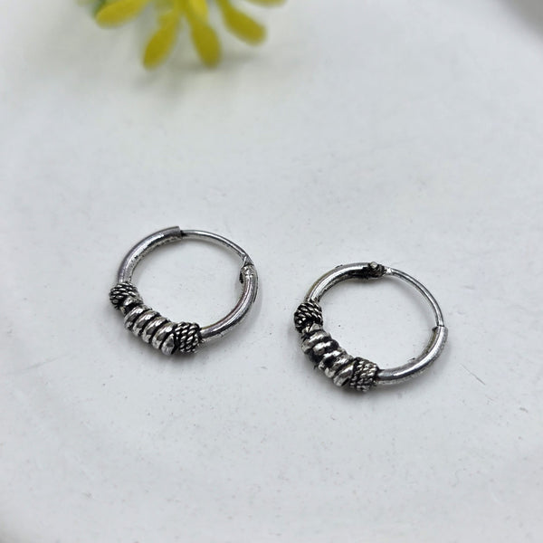 Oxidized Coiled Nose Ring