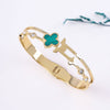 four-leaf clover charm bracelet
