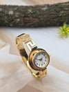 Gold-tone bracelet watch