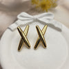Gold-toned stud earrings