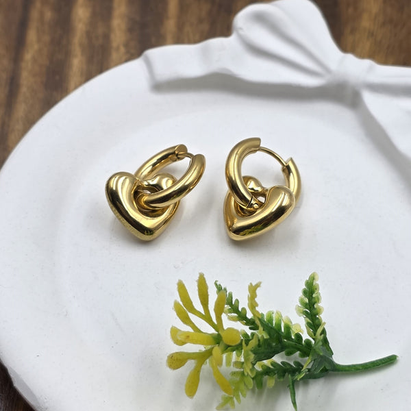 Heart Hoop Earrings