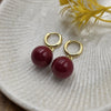 Dangle hoop earrings