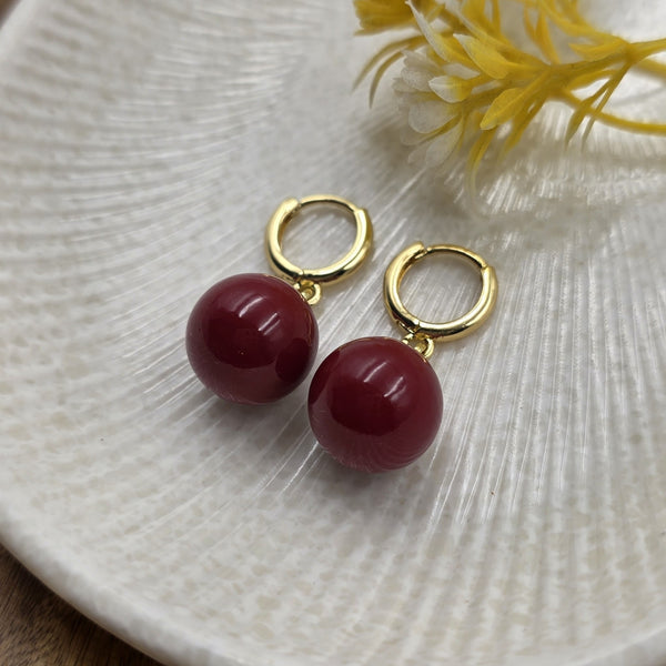 Dangle hoop earrings