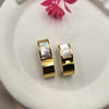 Elegant Gold-Toned MOP Clasps/Earrings
