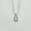Gold-toned pendant necklace