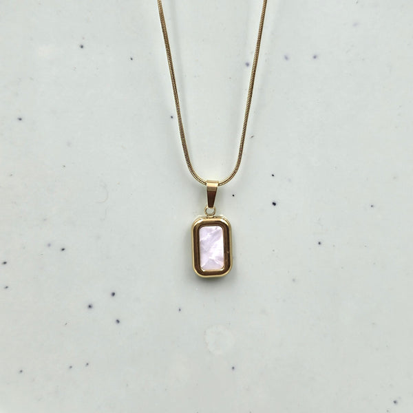 Gold-toned pendant necklace