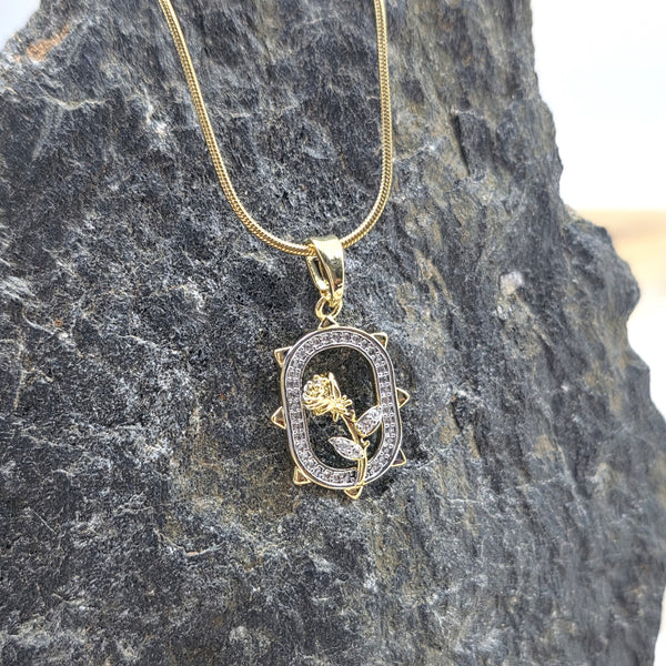 A gold-tone necklace