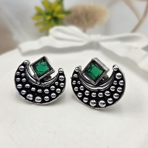 Tibetan silver stud earrings