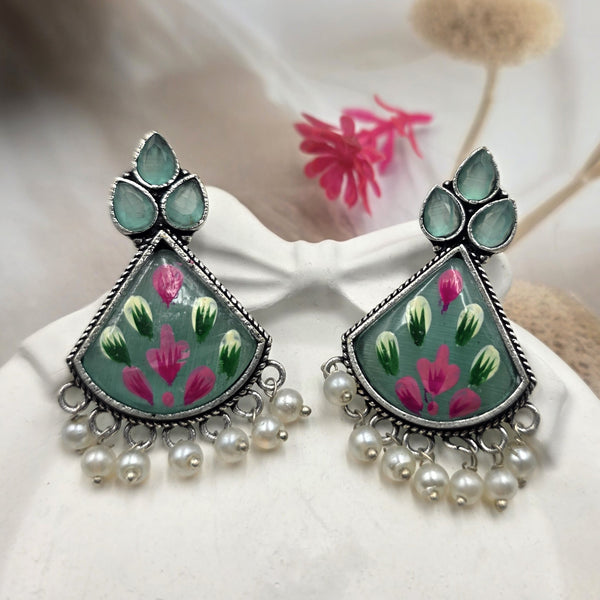 Oxidized or antique silver-tone Earrings