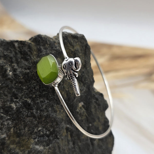 silver-tone cuff or bangle bracelet