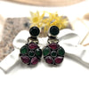 Ethnic-style stud earrings