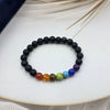 chakra bracelet lava rock beads