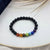 chakra bracelet lava rock beads