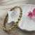 Gold Heart Bangle
