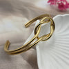 Knot Cuff Bracelet Gold-tone metal bracelet