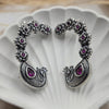 Exquisite Oxidized Silver-Tone Ear Cuffs