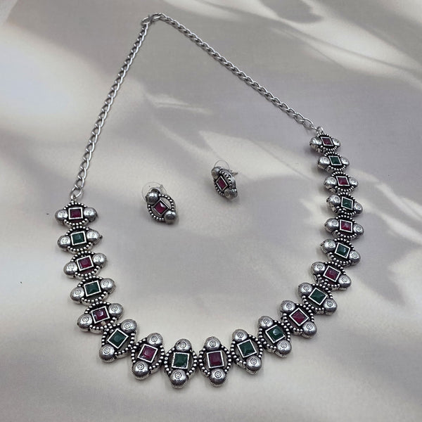 Oxidized Silver Jewelry Set